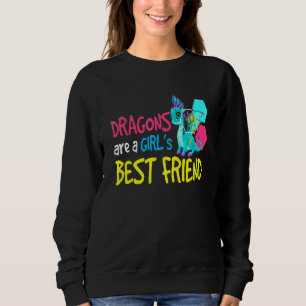 Sudadera Dragon I Chicas Mejor Amigo I Niños Dragon Fantasí