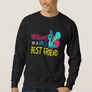 Sudadera Dragon I Chicas Mejor Amigo I Niños Dragon Fantasí