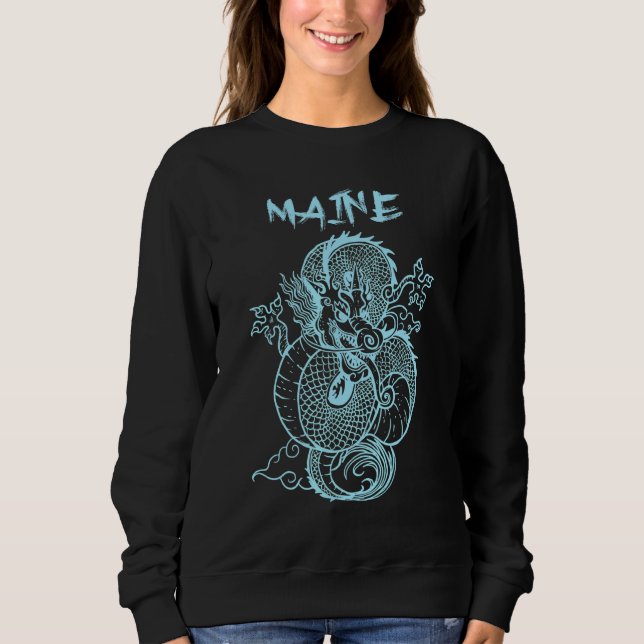 Sudadera Dragón japonés de Maine (Anverso)
