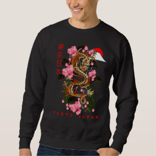 Sudadera Dragón japonés de Tokio estilo 7 retro asiático 80