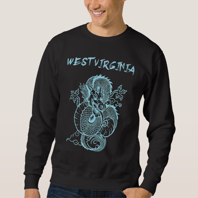 Sudadera Dragón japonés de Virginia Occidental (Anverso)