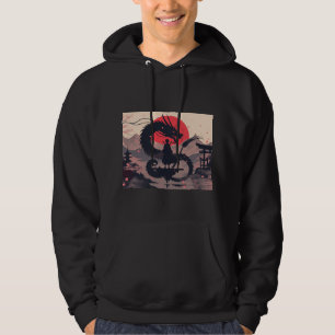 Sudadera Dragón Japonés y Arte Zen Samurái