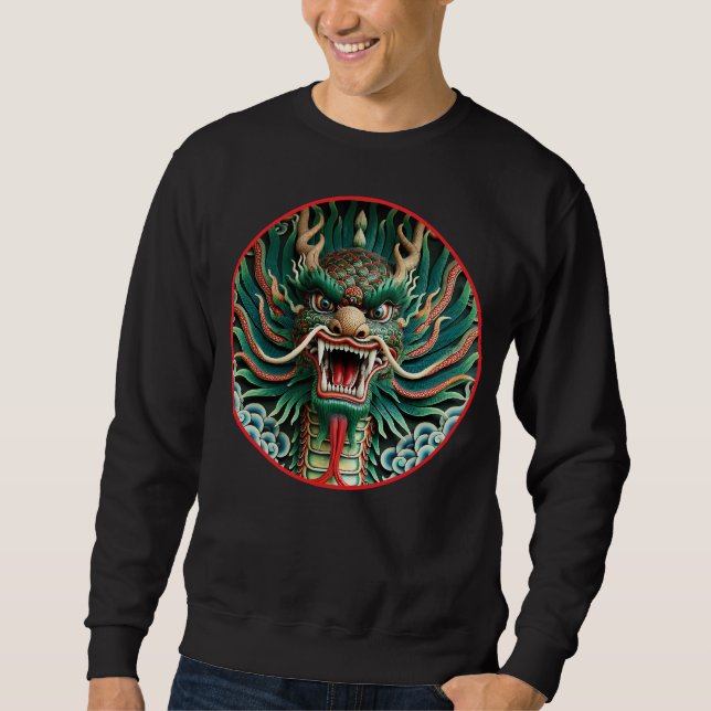 Sudadera Dragón japonés y tradiciones Shinto-Budistas (Anverso)