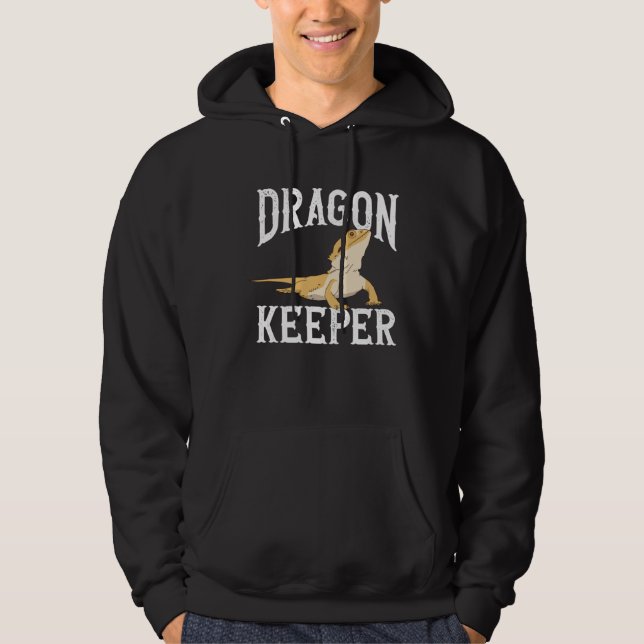 Sudadera Dragon Keeper Bearded Dragon Beardie Reptile Lizar (Anverso)