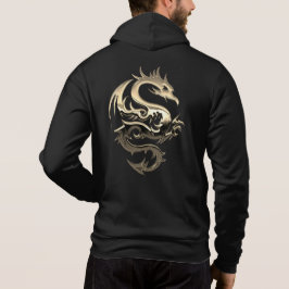 Sudadera Dragón metálico de oro