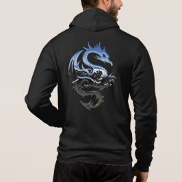 Sudadera Dragón metálico plateado
