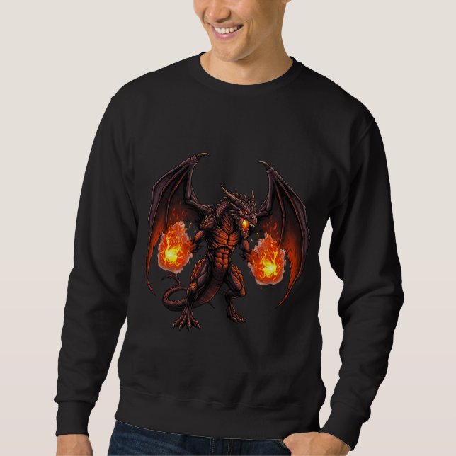 Sudadera Dragón Metalizado de Muerte (Anverso)