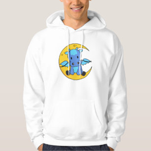 Sudadera Dragon Moon Buenas Noches Dragon Fantasía