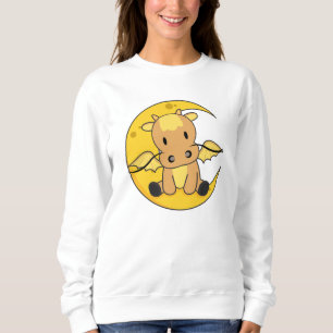 Sudadera Dragon Moon Buenas Noches Dragon Fantasía