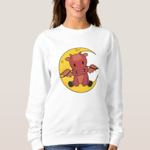Sudadera Dragon Moon Buenas Noches Dragon Fantasía