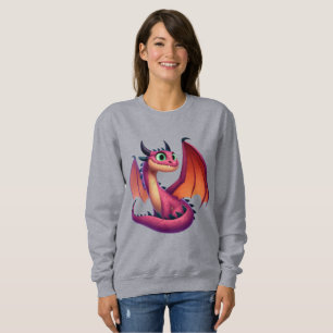 Sudadera Dragón personalizado morado/rojo