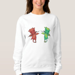 Sudadera Dragon Red Blue Dragon Fairy Tale Fantasma