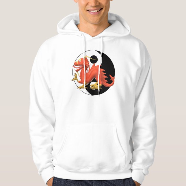 Sudadera Dragón Rojo Yin-yang (Anverso)