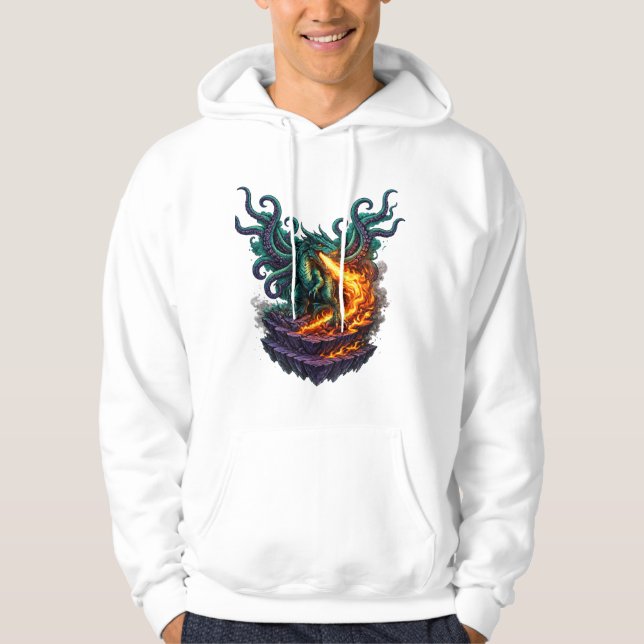 Sudadera Dragón Vacío Eldritch – Híbrido de Kraken que Resp (Anverso)