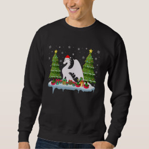 Sudadera Dragon Xmas Tree Light Hombres Mujeres Feo Navidad