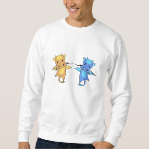 Sudadera Dragon Yellow Blue Dragon Fairy Tale Fantasma