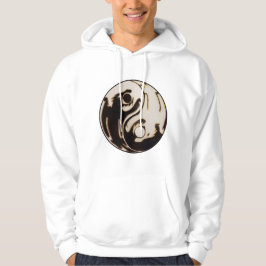 Sudadera Dragon Yin Yang blanco y negro