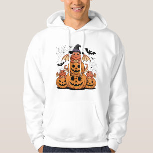 Sudadera Dragones con barba de Halloween con calabazas