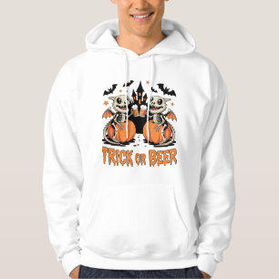 Sudadera Dragones con esqueleto de cerveza o truco Hallowee