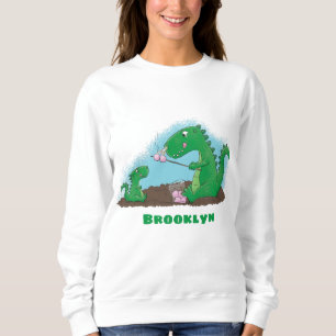 Sudadera dragones cortos asando malvaviscos personalizado