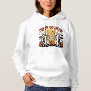 Sudadera Dragones de esqueleto de truco o cerveza arte