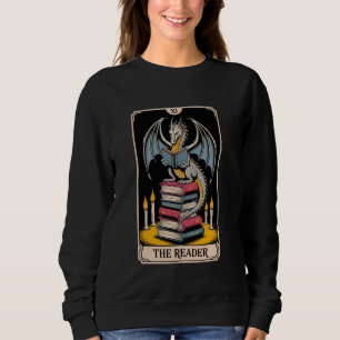Sudadera Dragones de gusanos de biblioteca leyendo libro so