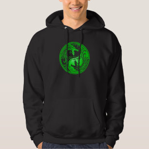 Sudadera Dragones de Yin Yang, verdes