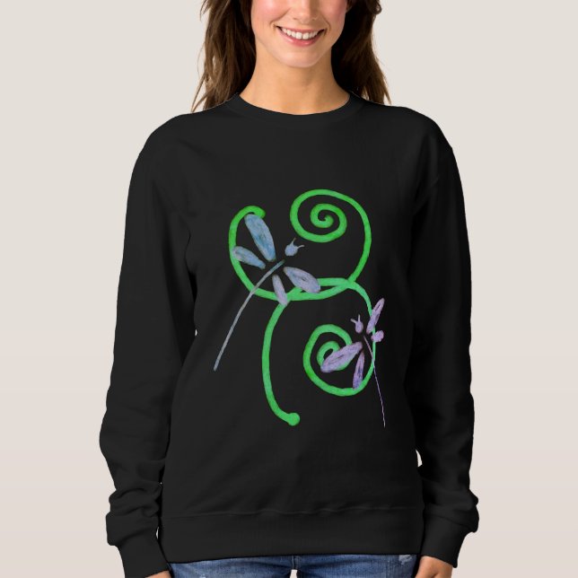 Sudadera Dragonflies absurdo abstraen el arte para usar (Anverso)