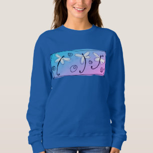 Sudadera Dragonflies bailando arte abstracto usable