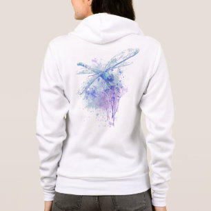 Sudadera Dragonfly acuático original en azul, arte malauí