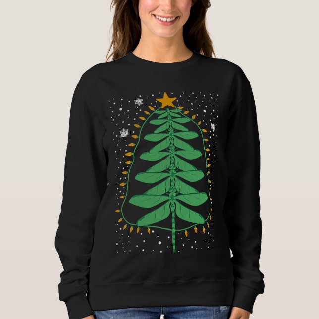 Sudadera Dragonfly Christmas Tree Lights Xmas Mens Womens K (Anverso)