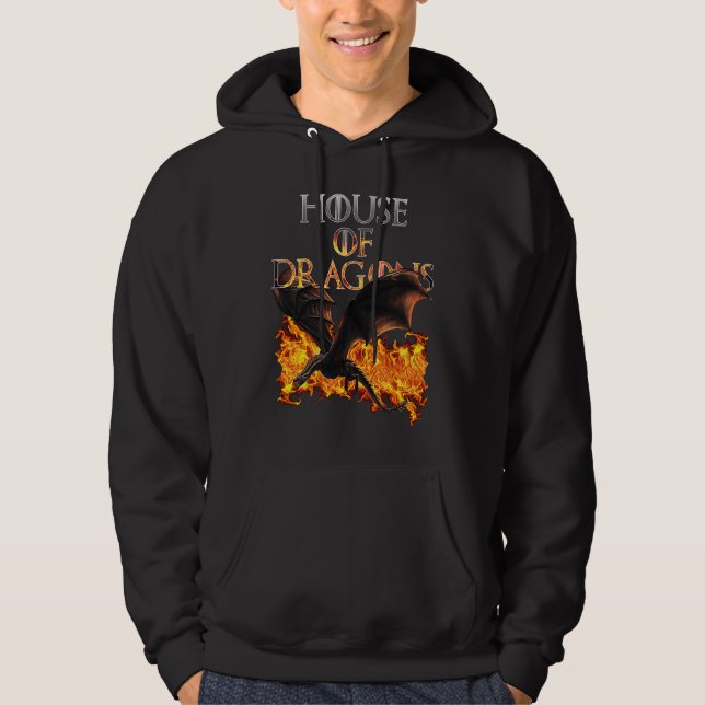 Sudadera Dragons and Fire Cool Fantasy (Anverso)