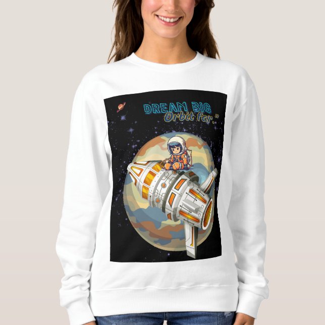 SUDADERA DREAM BIG ORBIT LEJOS (Anverso)