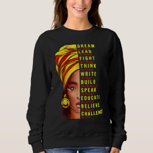 Sudadera Dream Like Martin Lead Like Harriet Shirt Black Hi