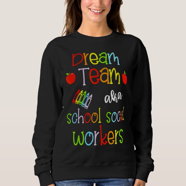 Sudadera Dream Team Aka School Trabajadores sociales se bur (Anverso)