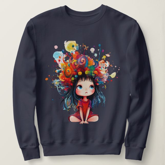 Sudadera DreamBloom: Coloca tu mente (Anverso del diseño)