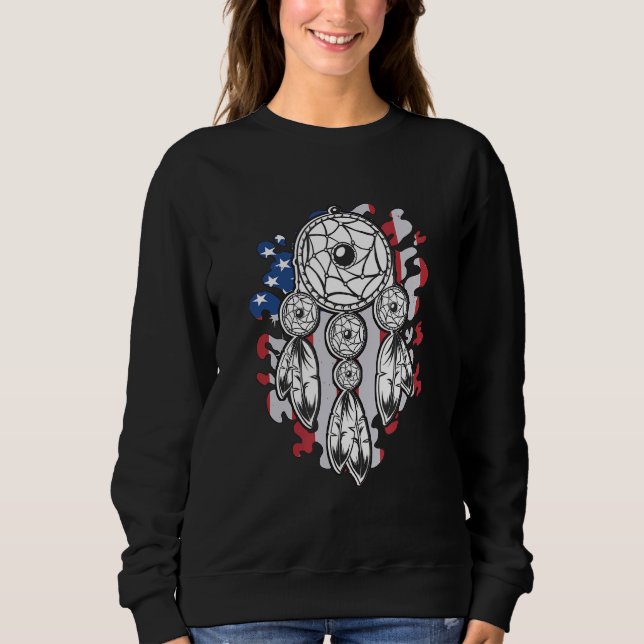 Sudadera Dreamcatcher indígena nativo (Anverso)