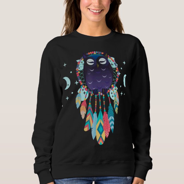 Sudadera Dreamcatcher Owl Espiritual Dr. (Anverso)