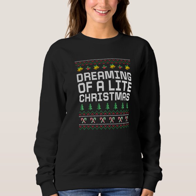 Sudadera Dreaming of a Lite Christmas Food Xmas Foodie Chri (Anverso)