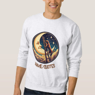 Sudadera Dreamy Moon & Dog Climbing Ladder