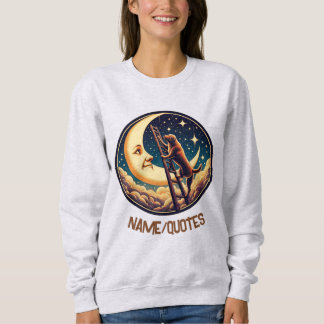 Sudadera Dreamy Moon & Dog Climbing Ladder