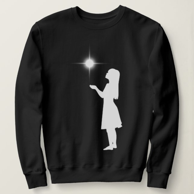 Sudadera Dreamy White Girl Aesthetic – Soft & Minimalist De (Anverso del diseño)