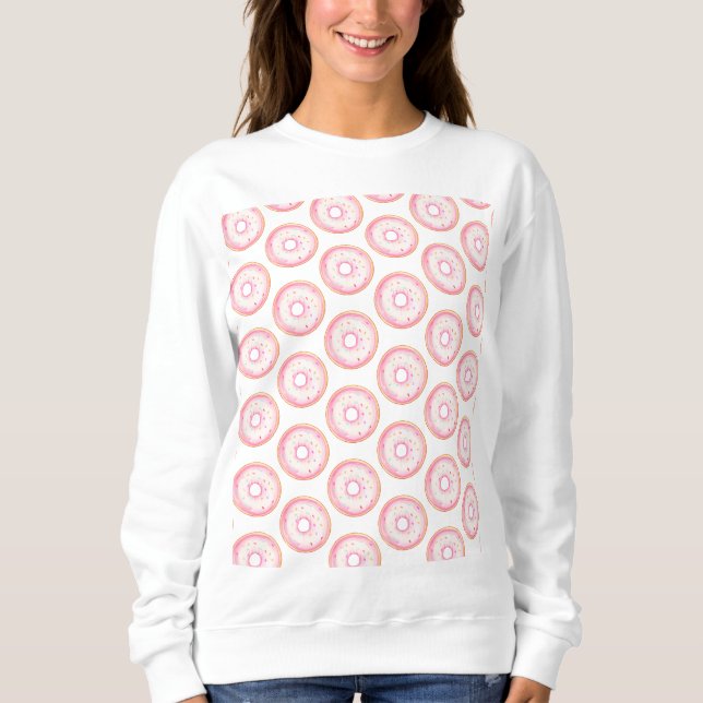 Sudadera Drenuelos de salpicaduras de color rosa (Anverso)