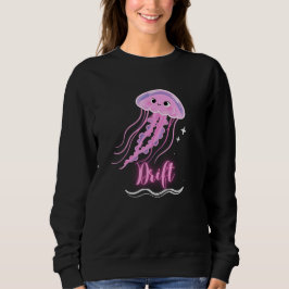 Sudadera "Drift" Glow Neon Jellyfish Minimalist