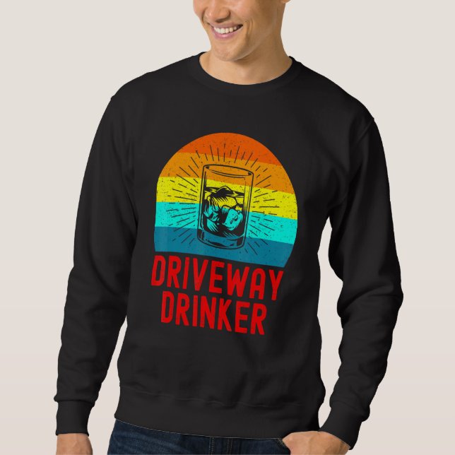 Sudadera Drinker Vintage Whiskey (Anverso)