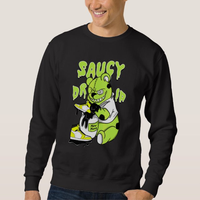 Sudadera Drip Saucy Retro Alto Og Visionaire Volt 1s Matchi (Anverso)