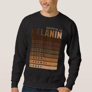 Sudadera Drippin En Melanin Reina Afroamericana Rey Bla