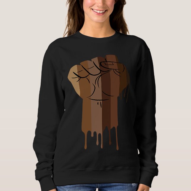 Sudadera Drippin Melanin Women Men Africa Black History Mon (Anverso)