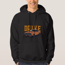 Sudadera DRIVE – Sombrero de Coche Naranja Vintage Rápido