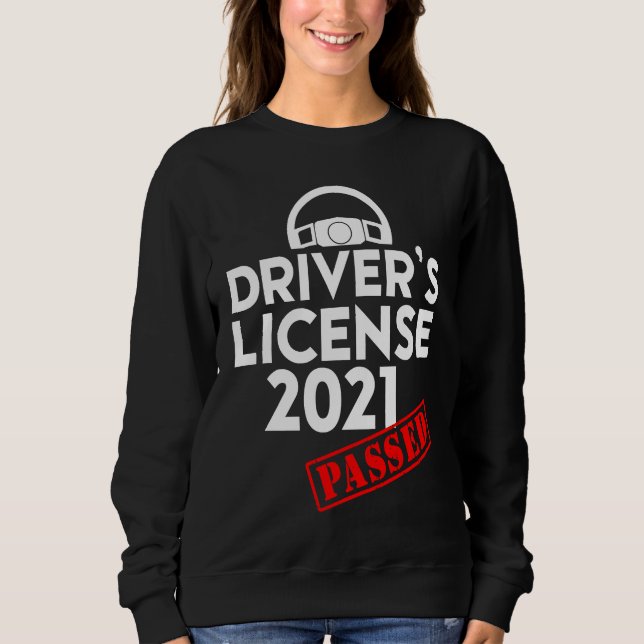 Sudadera Driving licence 2021 Existing  for beginners (Anverso)